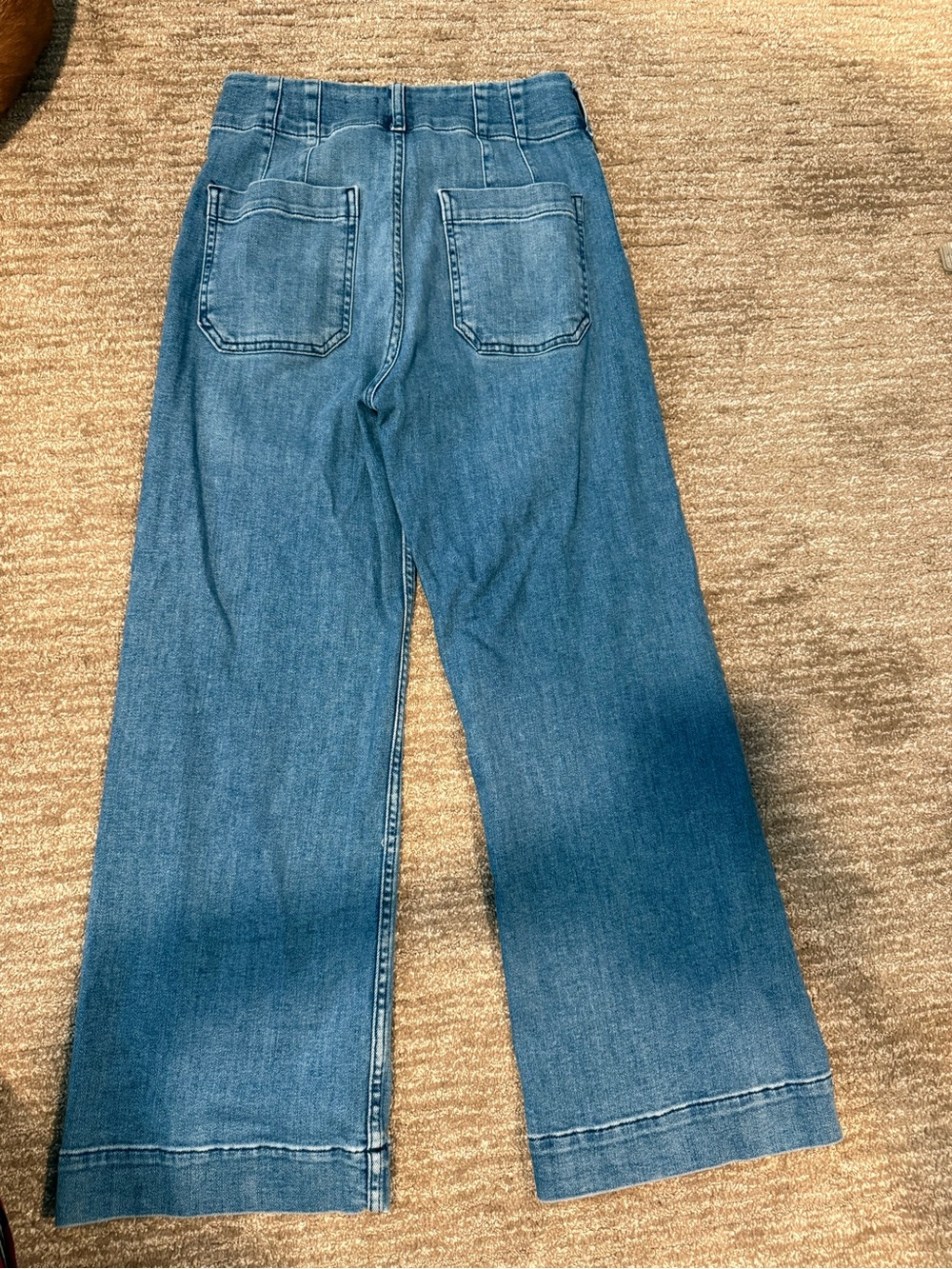 Maeve Wide-Leg High-Rise Jeans — Medium Blue Wash - Picture 2 of 5